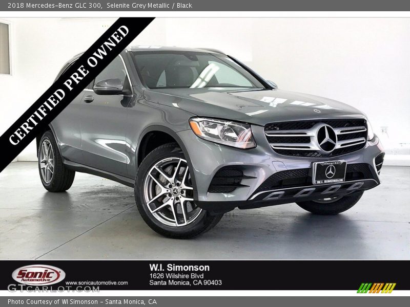 Selenite Grey Metallic / Black 2018 Mercedes-Benz GLC 300