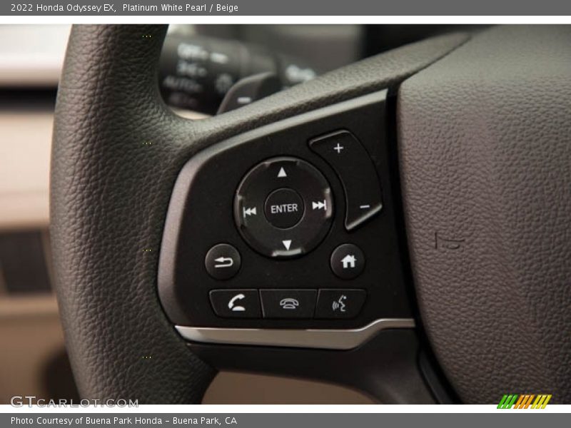 Platinum White Pearl / Beige 2022 Honda Odyssey EX