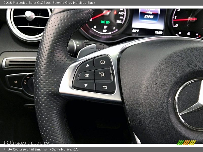 Selenite Grey Metallic / Black 2018 Mercedes-Benz GLC 300