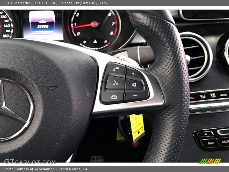 Selenite Grey Metallic / Black 2018 Mercedes-Benz GLC 300
