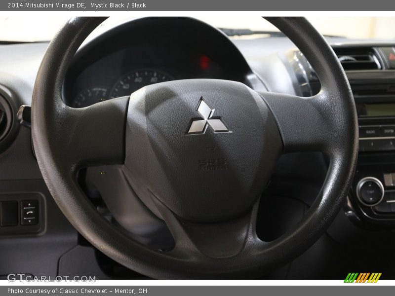Mystic Black / Black 2014 Mitsubishi Mirage DE