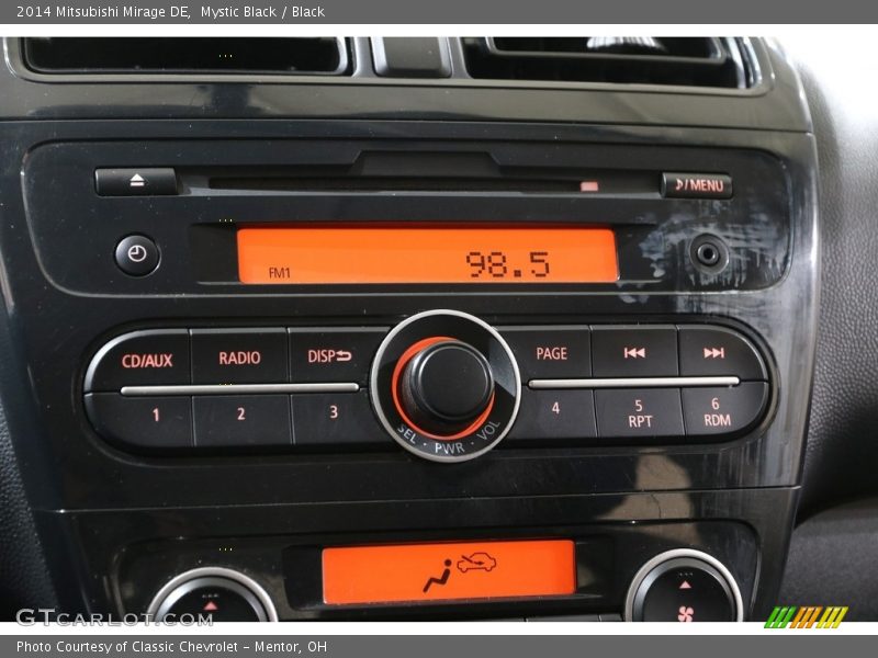 Mystic Black / Black 2014 Mitsubishi Mirage DE
