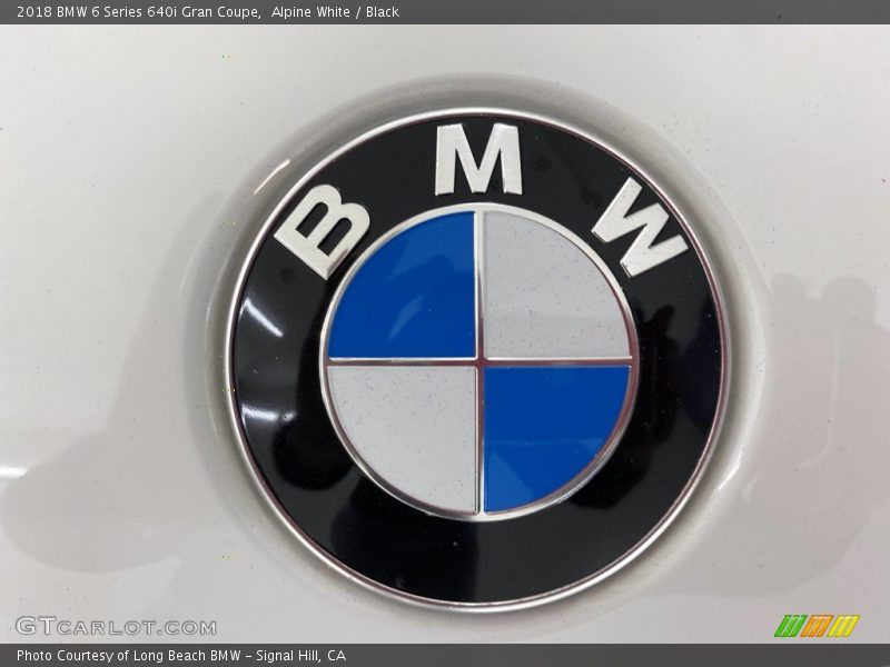 Alpine White / Black 2018 BMW 6 Series 640i Gran Coupe