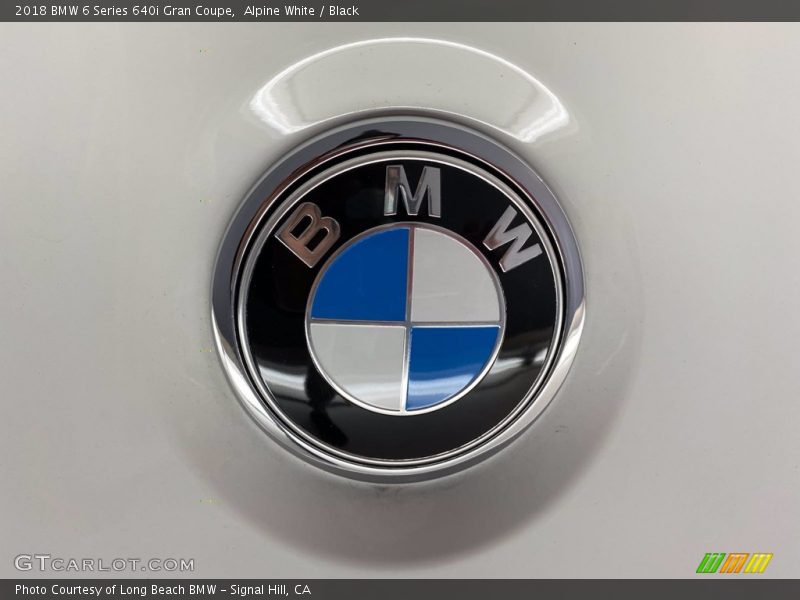 Alpine White / Black 2018 BMW 6 Series 640i Gran Coupe
