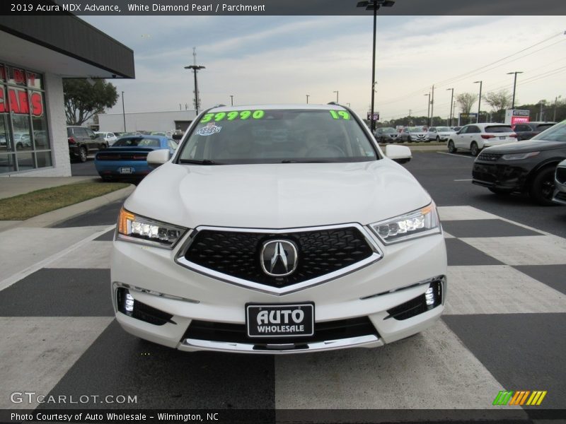 White Diamond Pearl / Parchment 2019 Acura MDX Advance