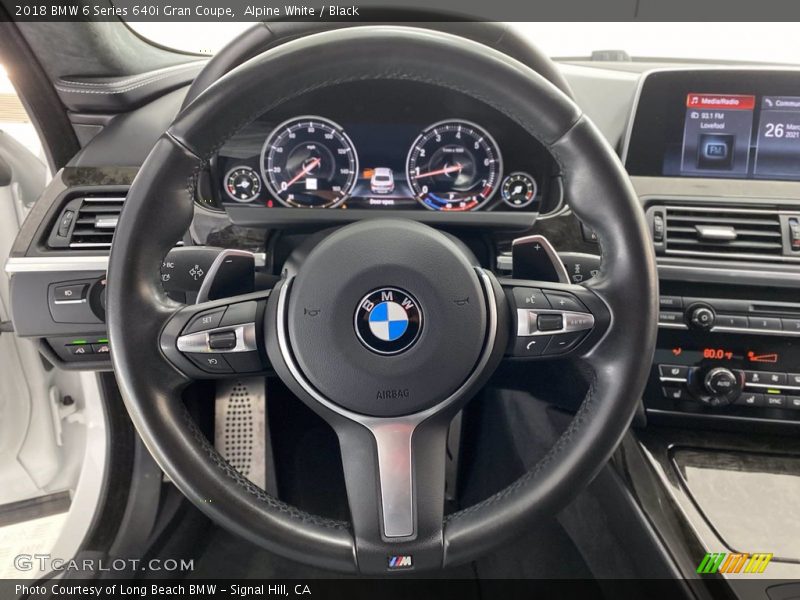 Alpine White / Black 2018 BMW 6 Series 640i Gran Coupe