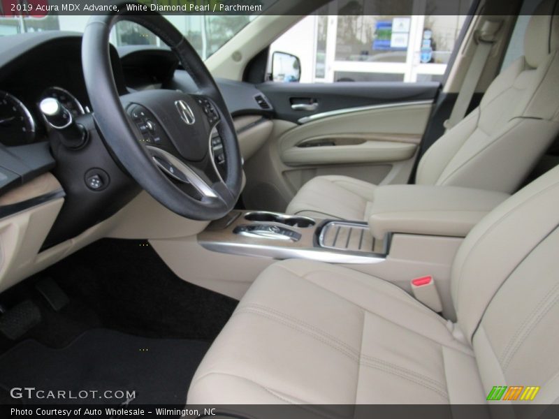 White Diamond Pearl / Parchment 2019 Acura MDX Advance