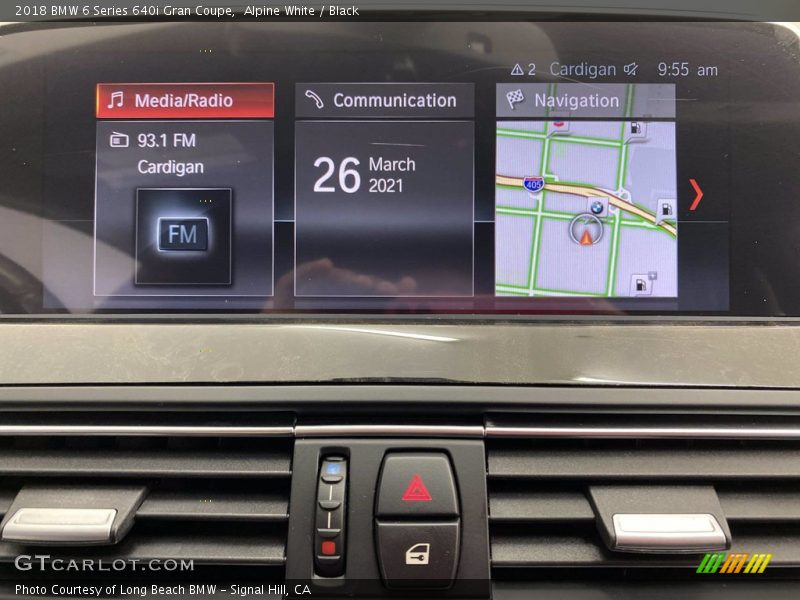 Alpine White / Black 2018 BMW 6 Series 640i Gran Coupe
