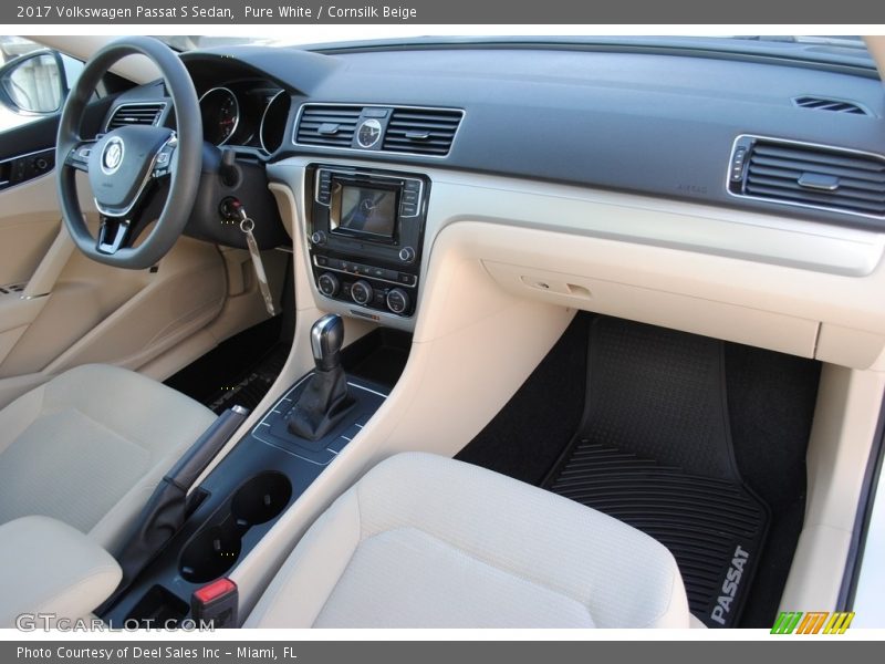 Pure White / Cornsilk Beige 2017 Volkswagen Passat S Sedan