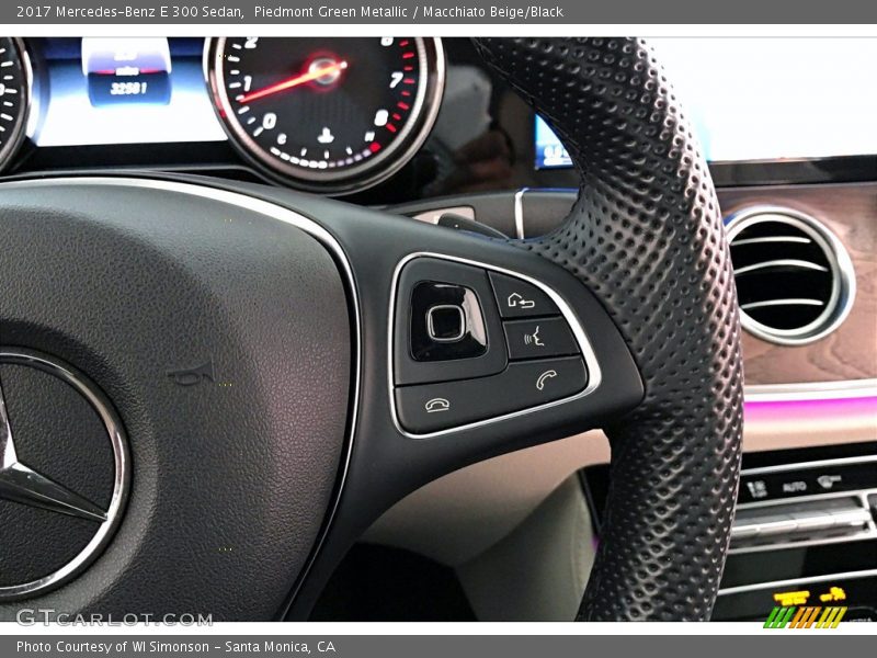 Piedmont Green Metallic / Macchiato Beige/Black 2017 Mercedes-Benz E 300 Sedan