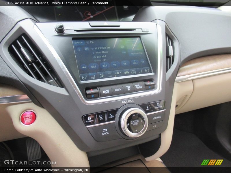 White Diamond Pearl / Parchment 2019 Acura MDX Advance