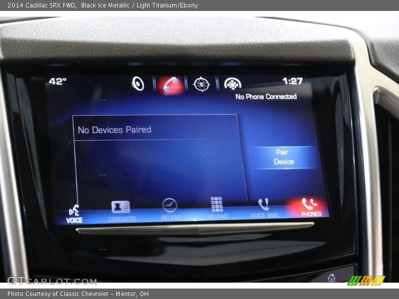 Black Ice Metallic / Light Titanium/Ebony 2014 Cadillac SRX FWD