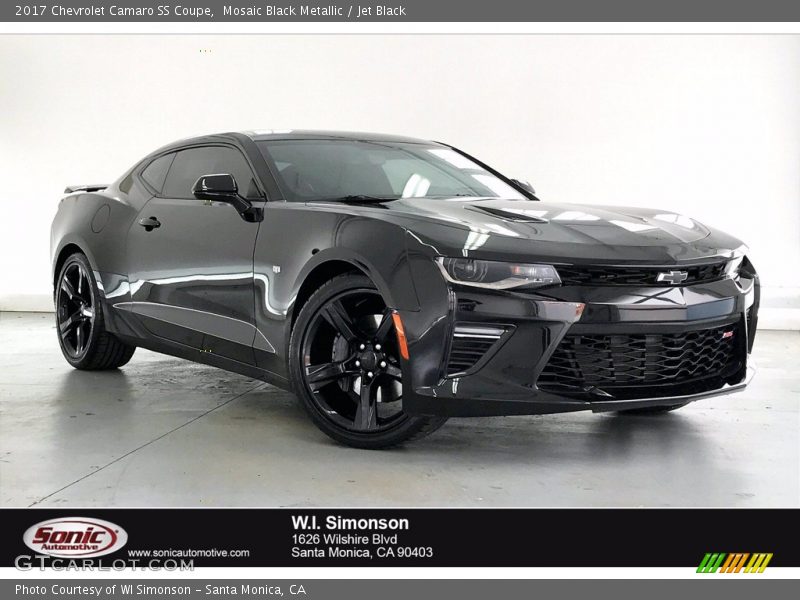 Mosaic Black Metallic / Jet Black 2017 Chevrolet Camaro SS Coupe