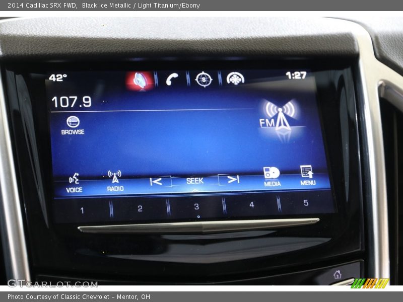 Black Ice Metallic / Light Titanium/Ebony 2014 Cadillac SRX FWD