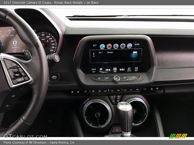 Mosaic Black Metallic / Jet Black 2017 Chevrolet Camaro SS Coupe