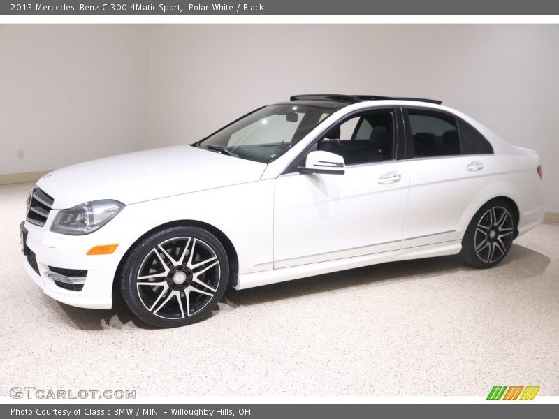 Polar White / Black 2013 Mercedes-Benz C 300 4Matic Sport