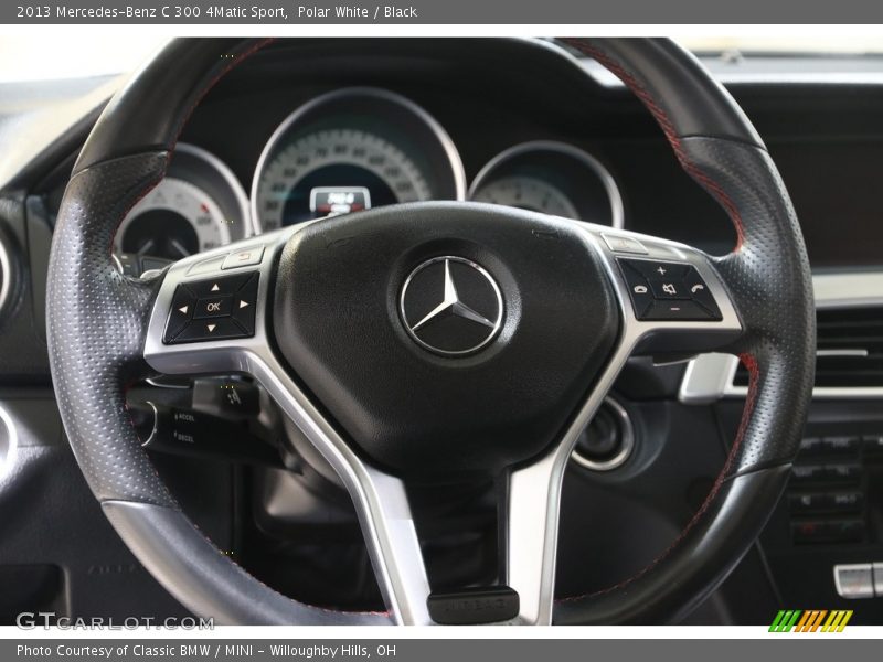 Polar White / Black 2013 Mercedes-Benz C 300 4Matic Sport