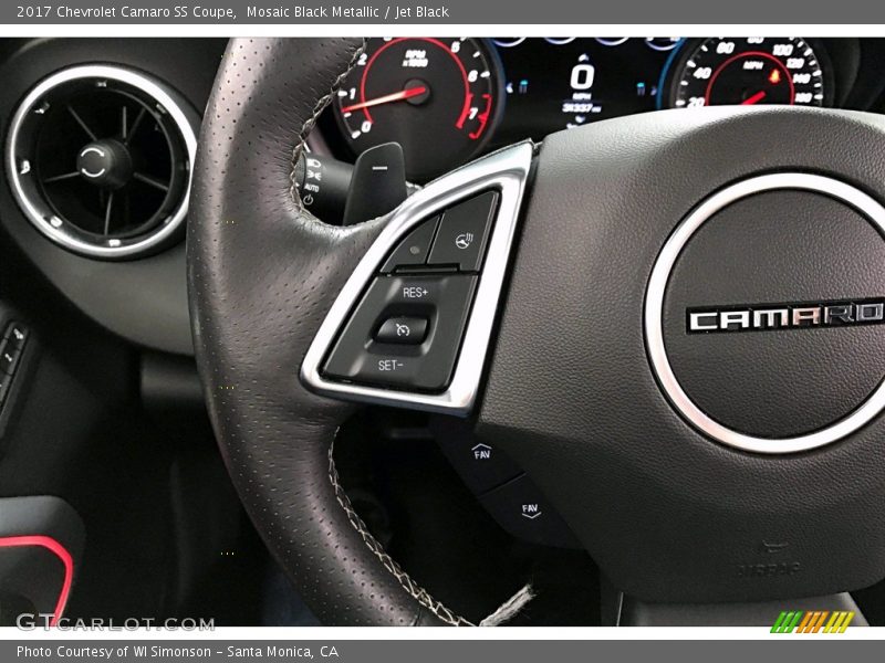 Mosaic Black Metallic / Jet Black 2017 Chevrolet Camaro SS Coupe