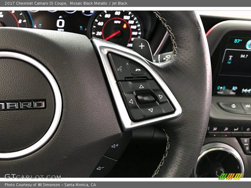 Mosaic Black Metallic / Jet Black 2017 Chevrolet Camaro SS Coupe