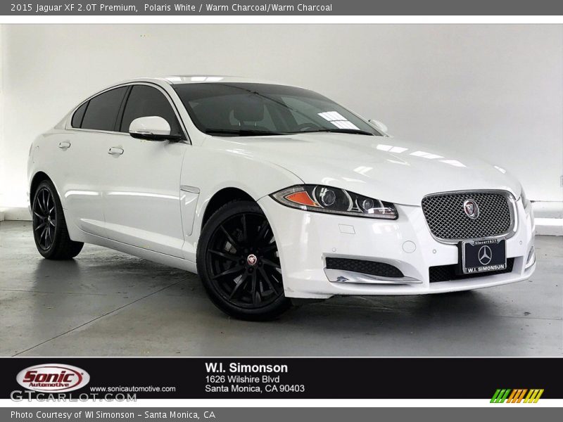 Polaris White / Warm Charcoal/Warm Charcoal 2015 Jaguar XF 2.0T Premium