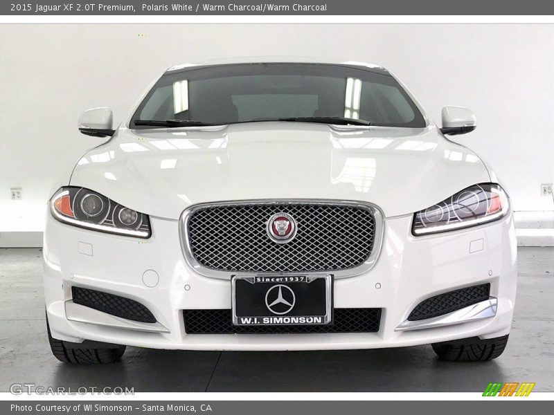 Polaris White / Warm Charcoal/Warm Charcoal 2015 Jaguar XF 2.0T Premium