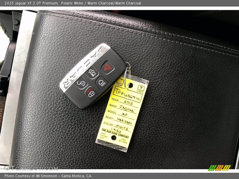 Polaris White / Warm Charcoal/Warm Charcoal 2015 Jaguar XF 2.0T Premium