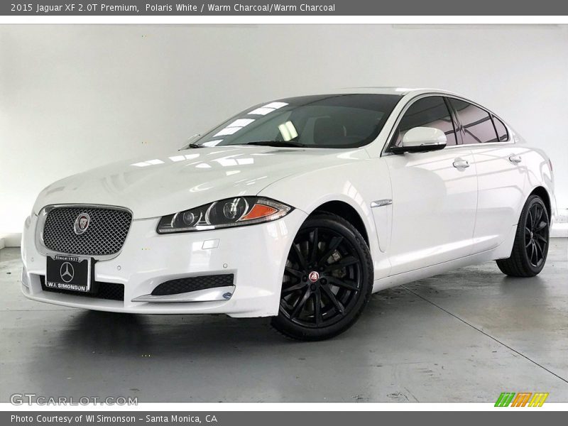 Polaris White / Warm Charcoal/Warm Charcoal 2015 Jaguar XF 2.0T Premium