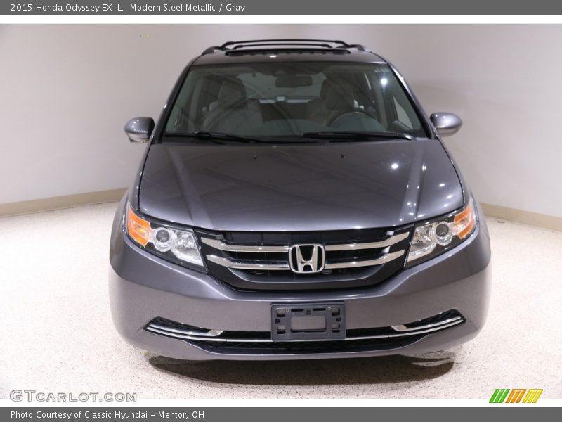 Modern Steel Metallic / Gray 2015 Honda Odyssey EX-L
