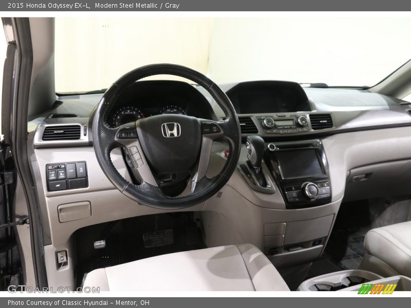Modern Steel Metallic / Gray 2015 Honda Odyssey EX-L