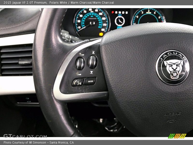 Polaris White / Warm Charcoal/Warm Charcoal 2015 Jaguar XF 2.0T Premium