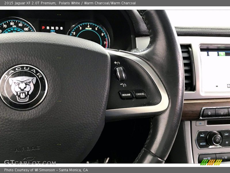 Polaris White / Warm Charcoal/Warm Charcoal 2015 Jaguar XF 2.0T Premium