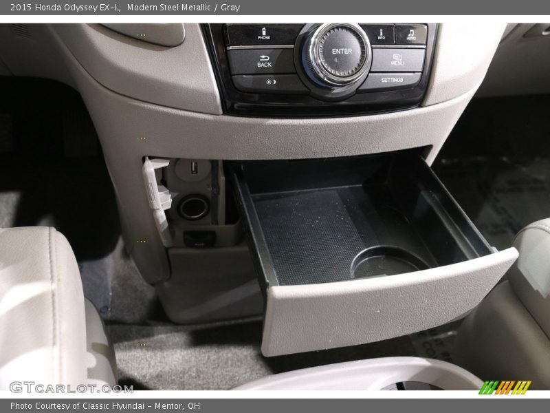 Modern Steel Metallic / Gray 2015 Honda Odyssey EX-L