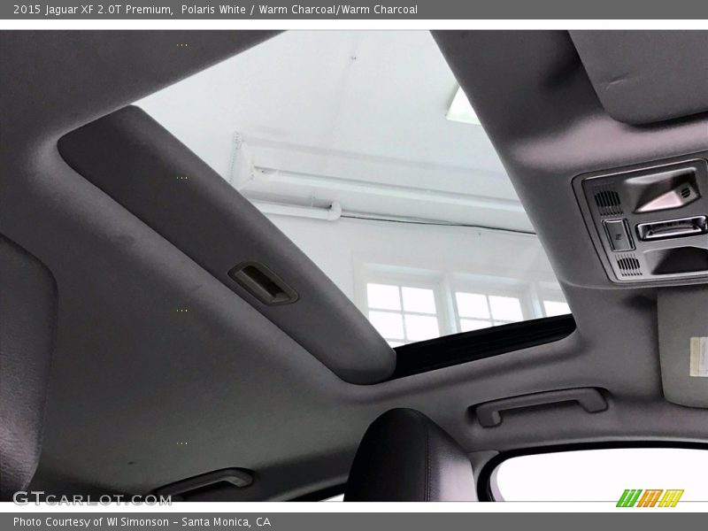 Polaris White / Warm Charcoal/Warm Charcoal 2015 Jaguar XF 2.0T Premium