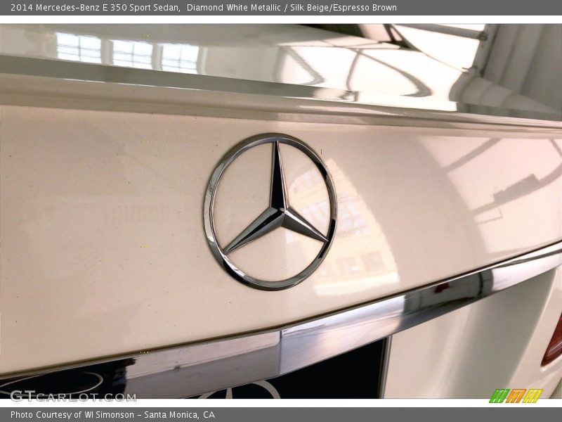 Diamond White Metallic / Silk Beige/Espresso Brown 2014 Mercedes-Benz E 350 Sport Sedan