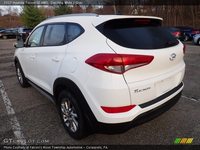 Dazzling White / Gray 2017 Hyundai Tucson SE AWD