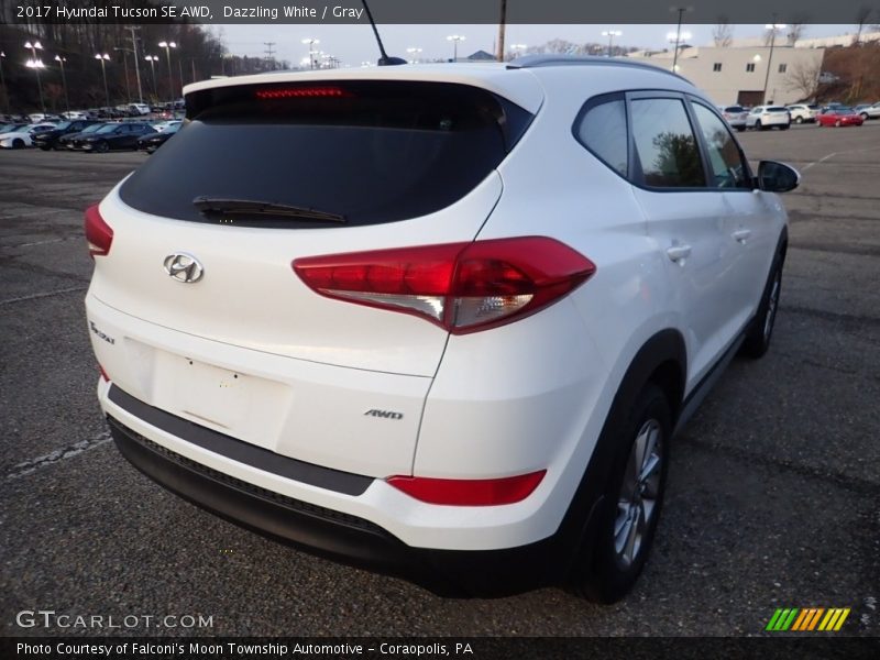 Dazzling White / Gray 2017 Hyundai Tucson SE AWD