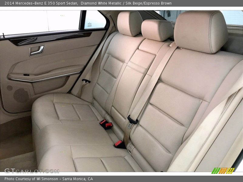 Diamond White Metallic / Silk Beige/Espresso Brown 2014 Mercedes-Benz E 350 Sport Sedan