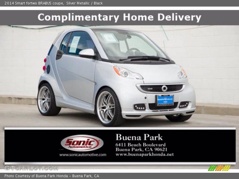 Silver Metallic / Black 2014 Smart fortwo BRABUS coupe