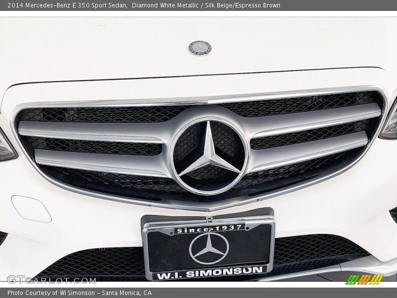 Diamond White Metallic / Silk Beige/Espresso Brown 2014 Mercedes-Benz E 350 Sport Sedan