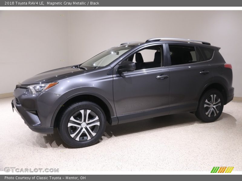 Magnetic Gray Metallic / Black 2018 Toyota RAV4 LE