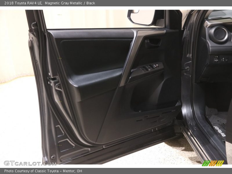 Magnetic Gray Metallic / Black 2018 Toyota RAV4 LE