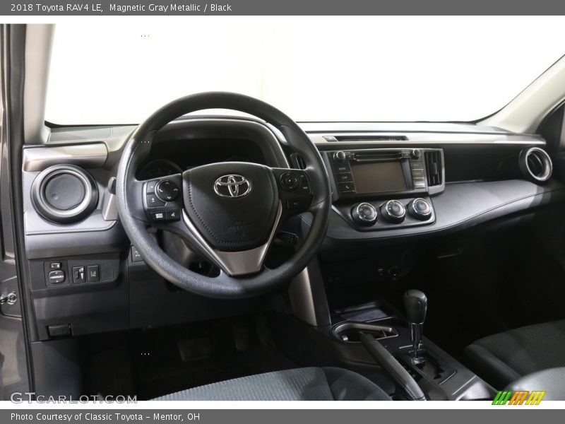 Magnetic Gray Metallic / Black 2018 Toyota RAV4 LE