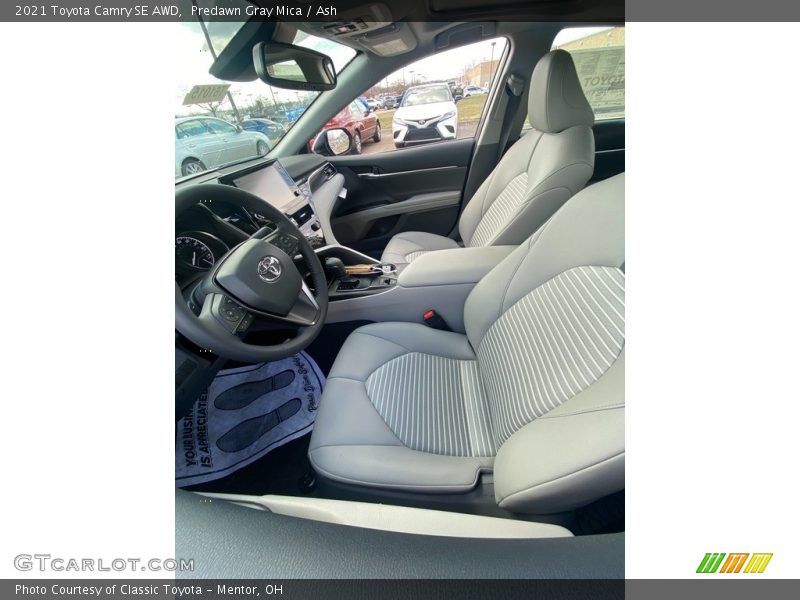 Predawn Gray Mica / Ash 2021 Toyota Camry SE AWD