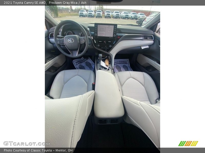 Predawn Gray Mica / Ash 2021 Toyota Camry SE AWD