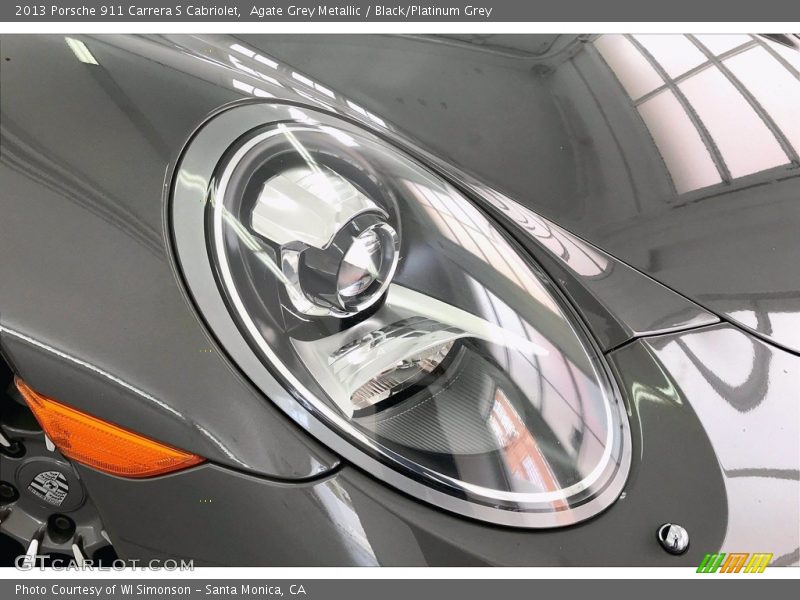 Agate Grey Metallic / Black/Platinum Grey 2013 Porsche 911 Carrera S Cabriolet