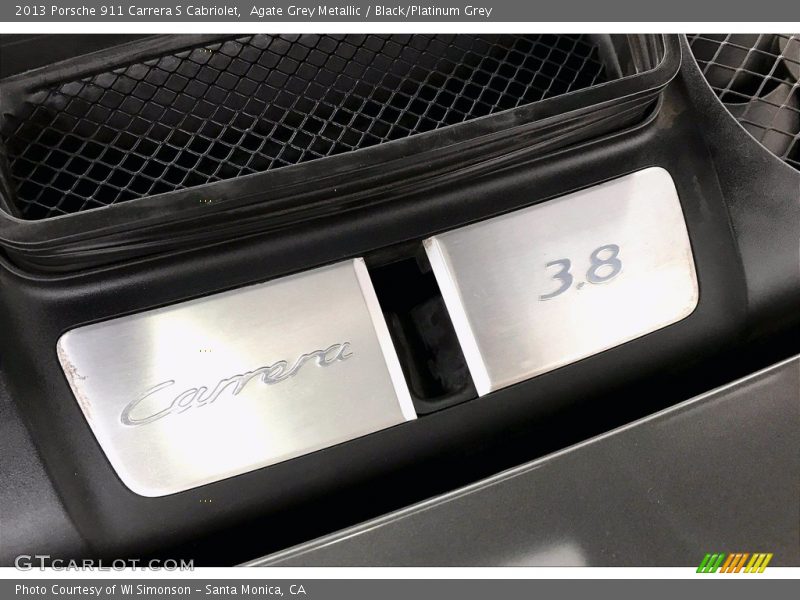 Agate Grey Metallic / Black/Platinum Grey 2013 Porsche 911 Carrera S Cabriolet