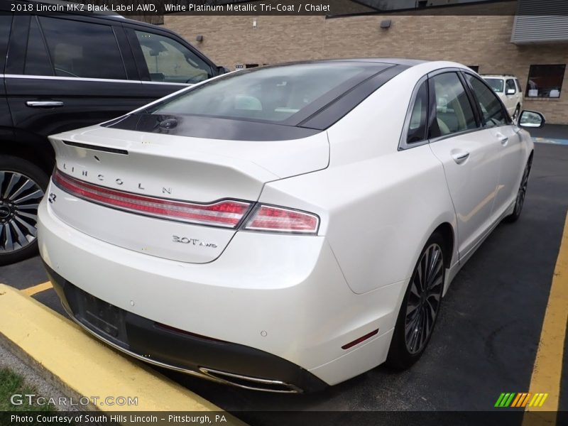 White Platinum Metallic Tri-Coat / Chalet 2018 Lincoln MKZ Black Label AWD