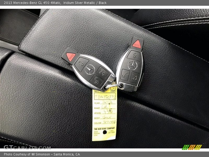 Iridium Silver Metallic / Black 2013 Mercedes-Benz GL 450 4Matic