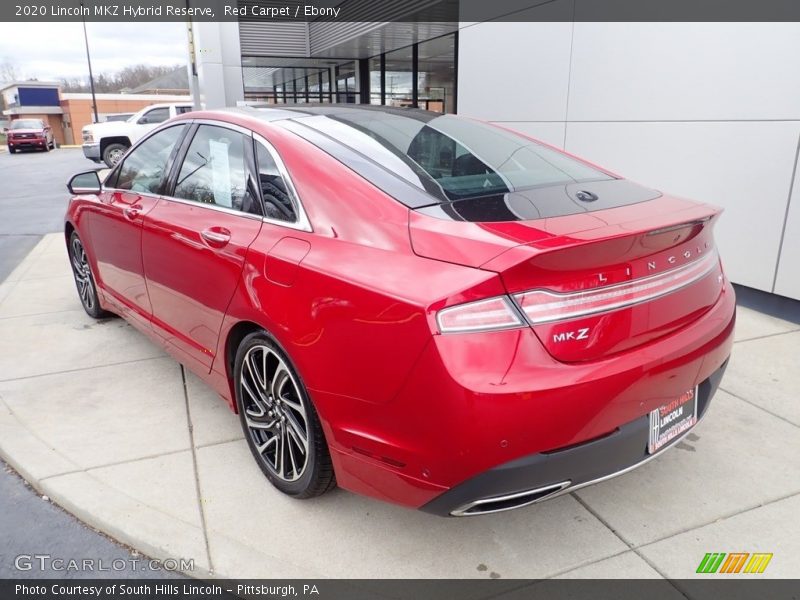 Red Carpet / Ebony 2020 Lincoln MKZ Hybrid Reserve