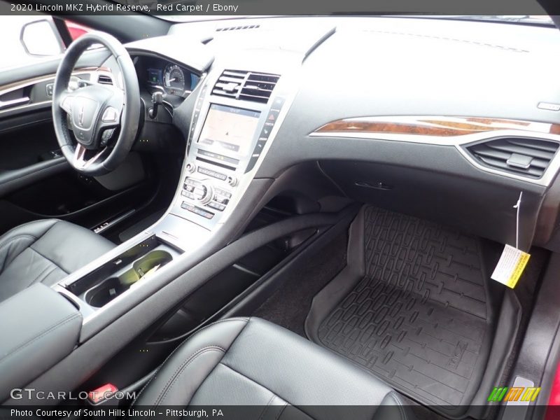 Dashboard of 2020 MKZ Hybrid Reserve